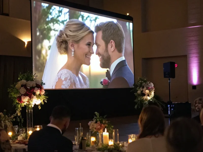 Custom wedding slideshow creation