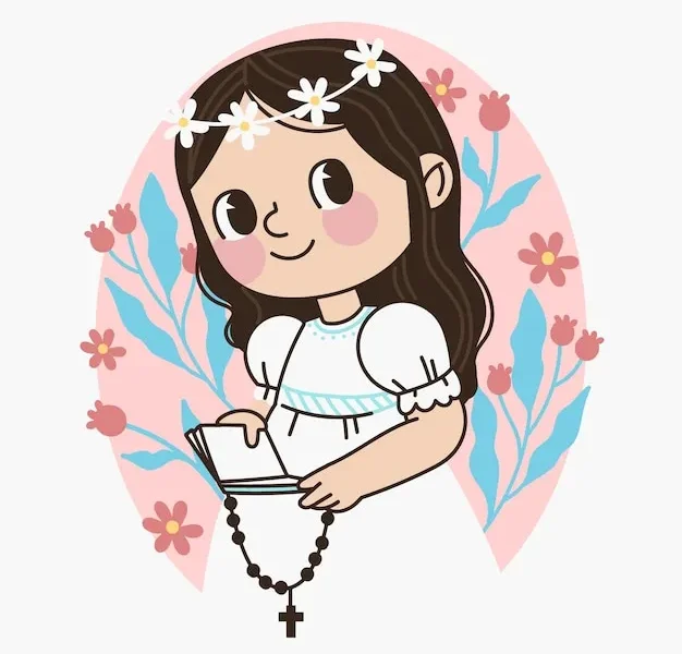 Minimalist First Communion Greeting
