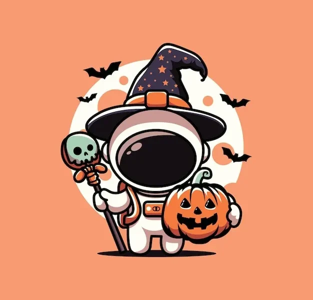 Romantic Halloween Greeting Card