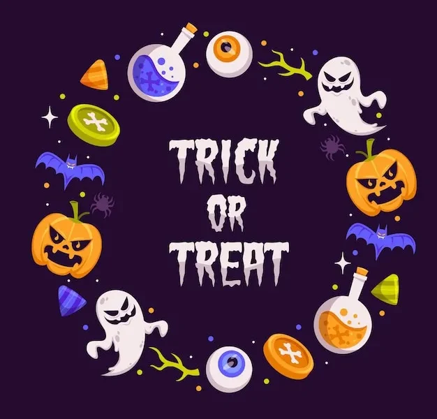 Eerie Halloween Story Cards