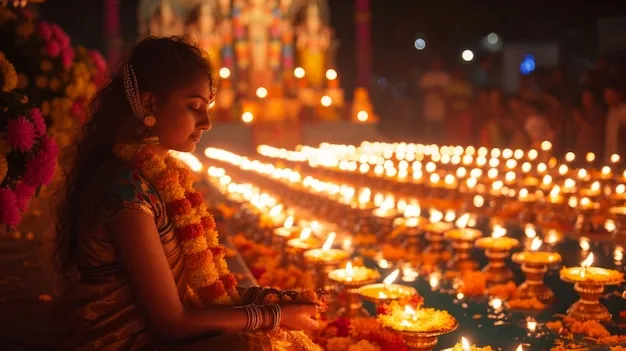 Vivid Firecracker Image for Diwali Cards